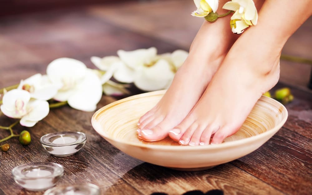 Pedicure foot and nail treatment